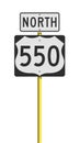 Route 550 road sign