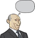 Vector illustration of Russian president Putin