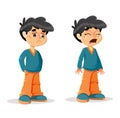 Sad Crying Young Boy Expressions Royalty Free Stock Photo