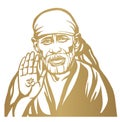 Saibaba vector portrait Royalty Free Stock Photo