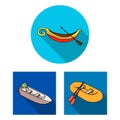 Vector illustration of sail and sea sign. Collection of sail and regatta vector icon for stock.