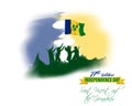 Vector illustration for Saint Vincent and the Grenadines Independence Day