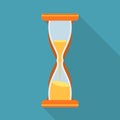 Vector illustration of sandglass and clock sign. Graphic of sandglass and countdown vector icon for stock. Royalty Free Stock Photo