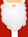 Vector Illustration of Santa Claus Beard as Board Frame