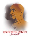 Vector illustration for sardar Vallabhbhai Patel Jayanti