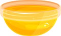 vector illustration of a saucer with honey, a small saucepan, a small glass plate with honey