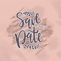 Vector illustration of save the date text