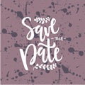 Vector illustration of save the date text