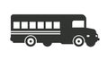 Vector Illustration School Bus Clipart. Royalty Free Stock Photo