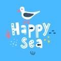 Happy seagull