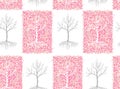 Vector illustration of seamless abstract nature pattern