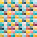 Vector Illustration. Seamless Background with Colorful Squares