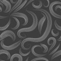 Vector illustration seamless background of hair scrollwork