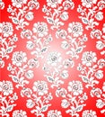 Vector illustration of seamless floral pattern