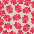 Vector illustration of seamless heart signs pattern Royalty Free Stock Photo