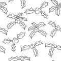 Seamless holly pattern