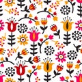 Retro and scandinavian inspired flowers/floral theme