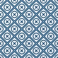 Vector illustration of a seamless pattern of circles and squares Royalty Free Stock Photo