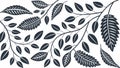Leaf pattern illustration, nature, botanical, seamless design, vector design Generative AI Royalty Free Stock Photo