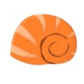 Vector illustration of a seashell isolated