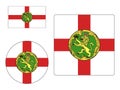 Set of Flags of Alderney