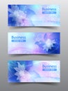 Vector illustration set of banners, brochures, business cards, cover. Royalty Free Stock Photo