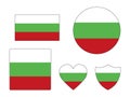 Set of Flags of Bulgaria
