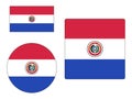 Set of Flags of Paraguay