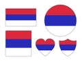 Set of Flags of Republic of Srpska