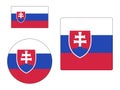 Set of Flags of Slovakia