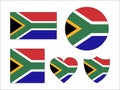 Set of Flags of South Africa