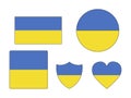 Set of Flags of Ukraine