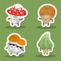 Funny mushroom emoticon, avatar
