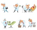 Six different doctors Royalty Free Stock Photo