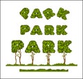 Decorative letters park