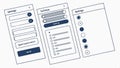 Settings interface screen, user preferences and app options vector design Generative AI