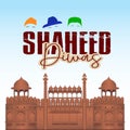 Vector illustration for shaheed diwas banner Royalty Free Stock Photo