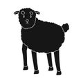 Vector design of sheep and anima symbol. Collection of sheep and lamb stock symbol for web.