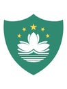 Shield Shaped Flag of Macau