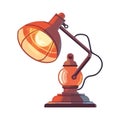 Vector illustration of a shiny metal lantern