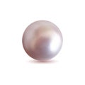 Shiny natural pink pearl with light effects