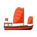 Vector design of ship and vietnamese icon. Set of ship and boat stock vector illustration.