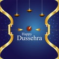 Vector illustration of shri rama arrow and bow with diwali diya