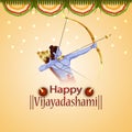 Vector illustration of shri Rama for happy dussehra