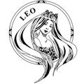 Vector illustration of sign zodiac Leo Royalty Free Stock Photo