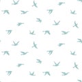 Vector seamless pattern with birds Royalty Free Stock Photo