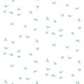 Vector seamless pattern with birds Royalty Free Stock Photo