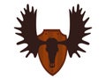 Silhouette picture of a hunting trophy icon