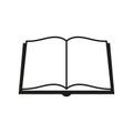 Vector illustration of simple book icon. Isolated. Royalty Free Stock Photo