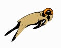 Illustration simple of  Leaping Goat Royalty Free Stock Photo